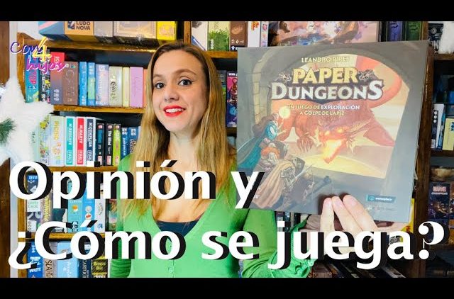 PAPER DUNGEONS (Maldito Games) Opinión y ¿Cómo se juega? [Roll & Write]